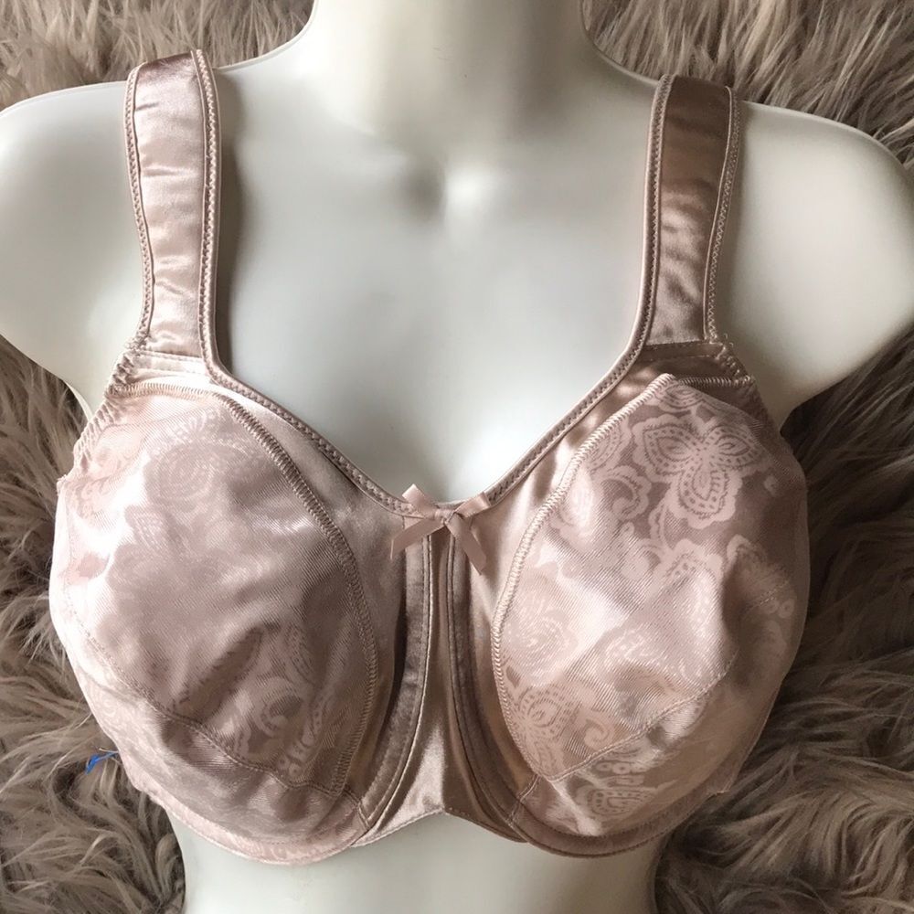 Bali Satin Tracings Underwire Minimizer bra nude - Picture 2 of 8